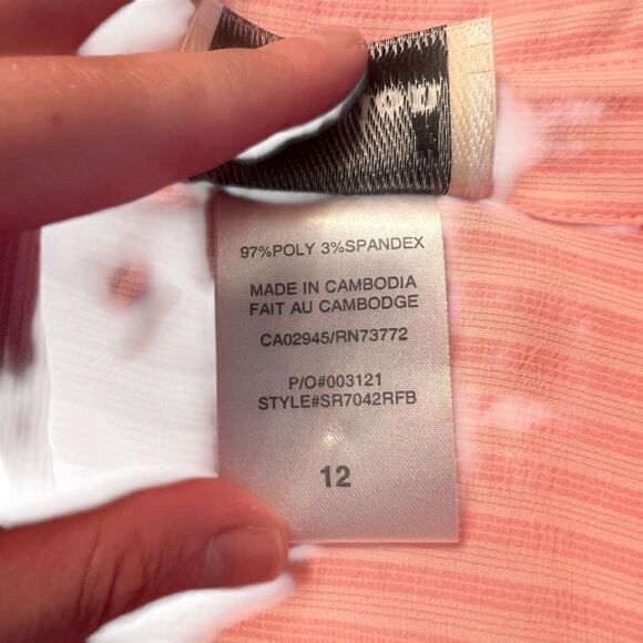 3 for $30! Tradition pink button down shirt. Size 12 - Picture 4 of 8